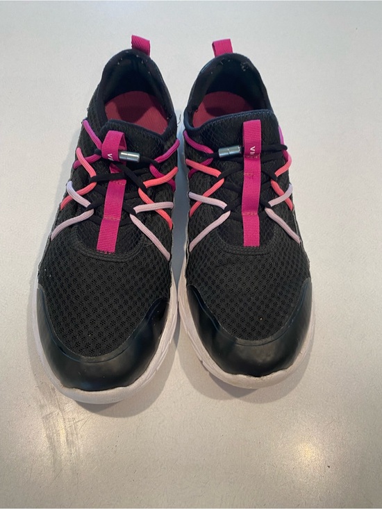 Vionic Shoes - Women’s Vionic Zeliya Black Athletic Sneakers with Pink Accents Size 11